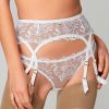 Lingerie Agent Provocateur Suspender Belts | Ozella Suspender White