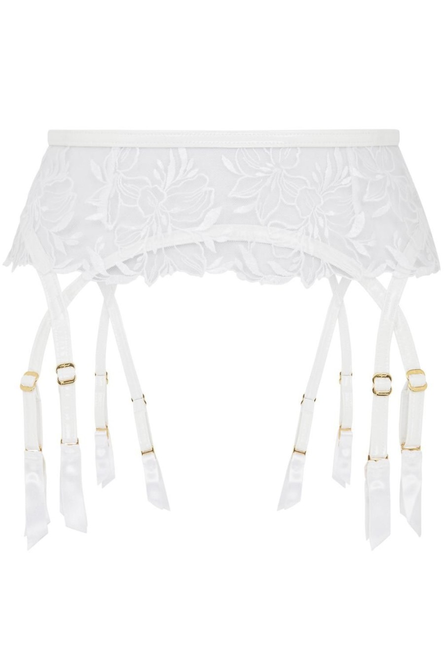 Lingerie Agent Provocateur Suspender Belts | Ozella Suspender White