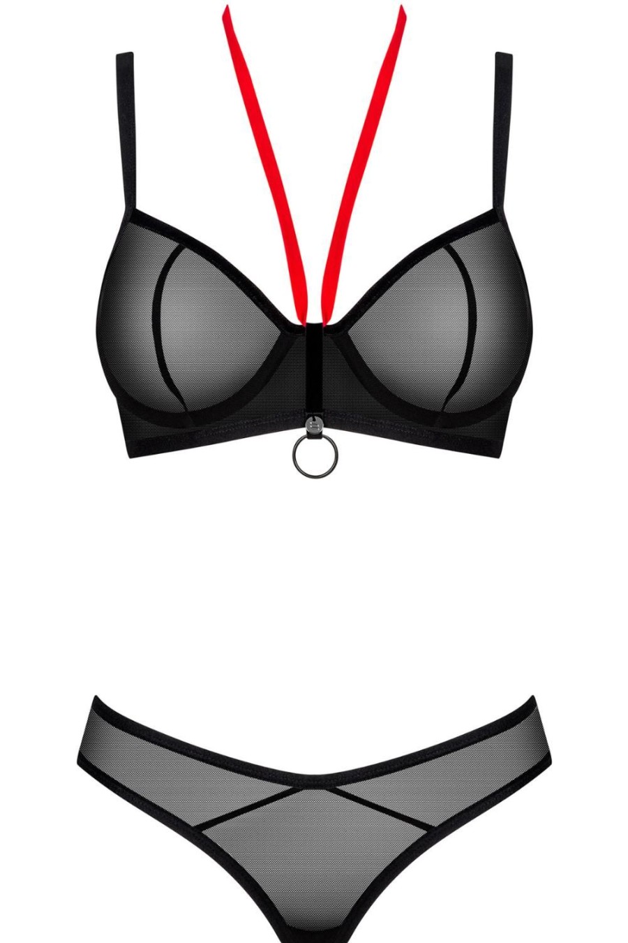 Lingerie Obsessive Lingerie Sets | Glandez Bra & Thong Black