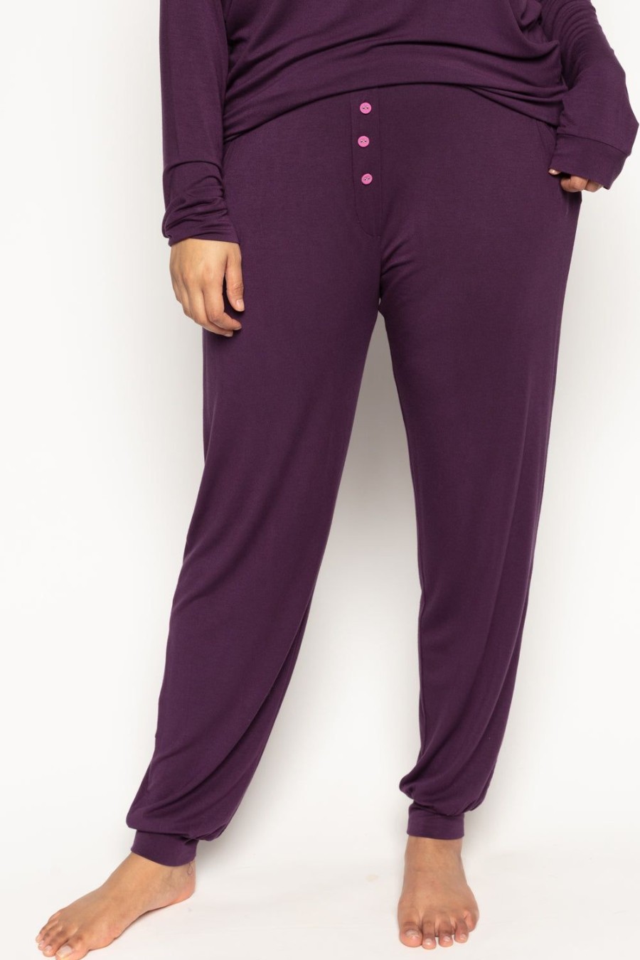 Nightwear Cyberjammies | Clarissa Jersey Pants, Size Uk 10 Purple