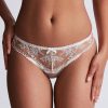 Knickers Aubade | Tresor Infini Tanga White Wind