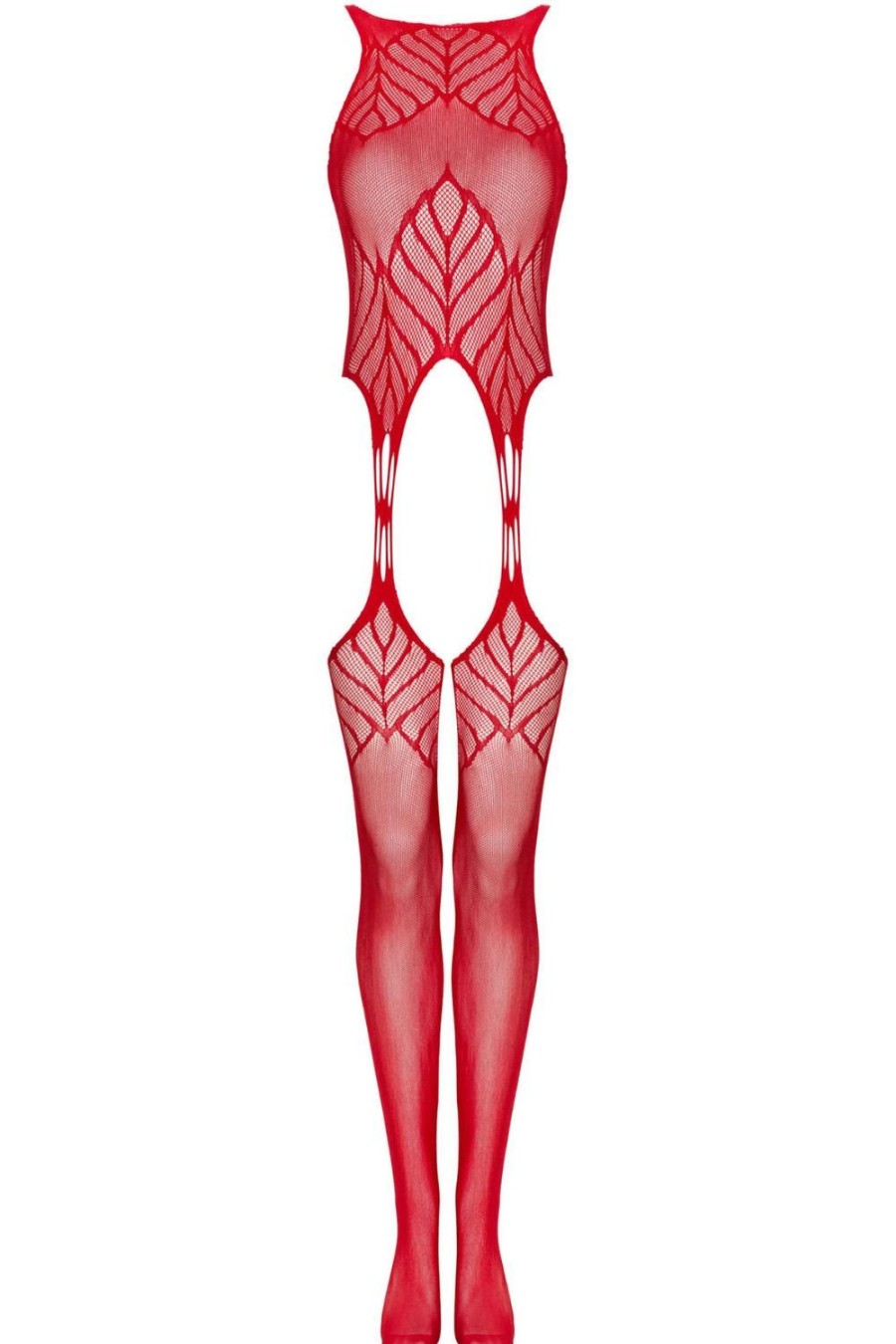 Lingerie Obsessive Crotchless Lingerie | N122 Bodystocking Red