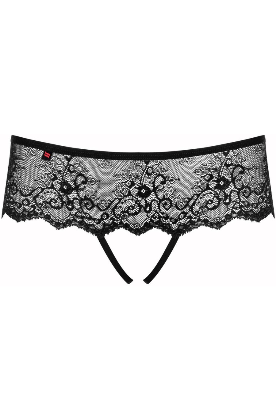 Knickers Obsessive | Merossa Crotchless Brief Black