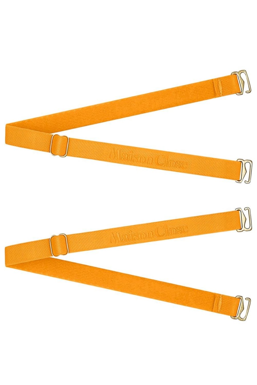 Accessories Maison Close Thong Straps | Signature Orange Straps For Thong Neon Orange