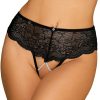 Knickers Obsessive | Pearlove Crotchless Brief Black