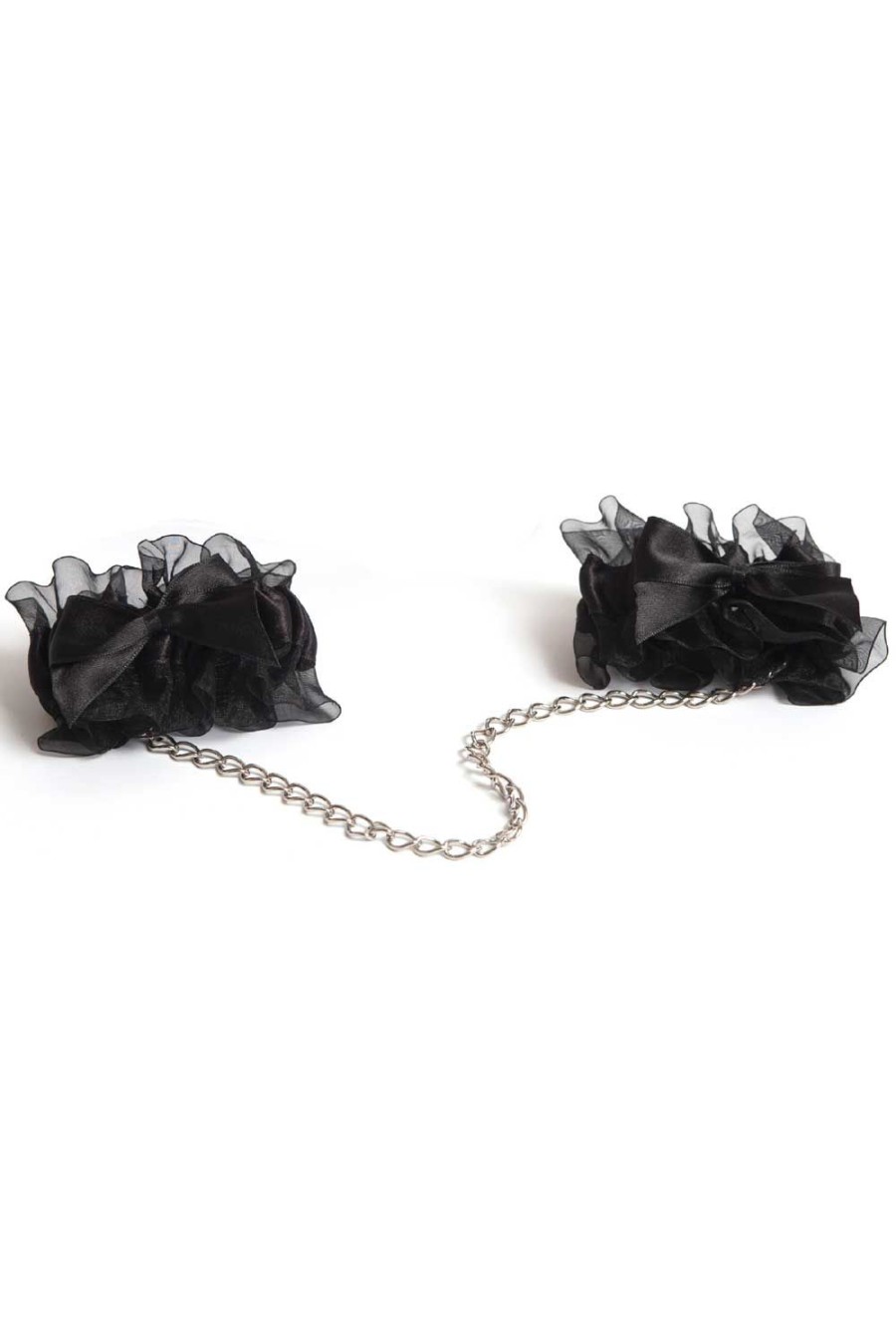 Accessories Bijoux Indiscrets Restraints, Cuffs & Gloves | Frou Frou Organza Handcuffs Black