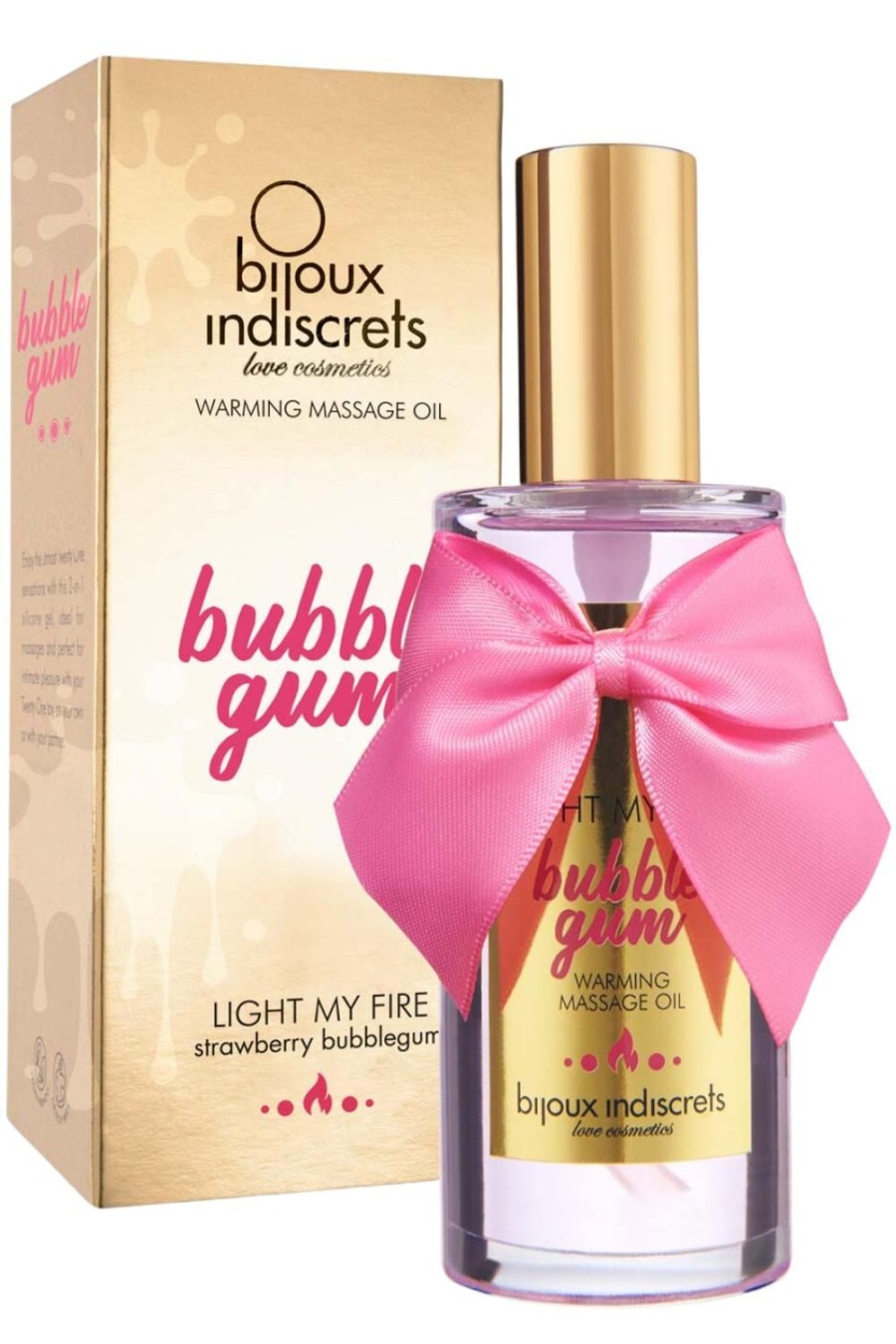 Pleasure Bijoux Indiscrets | Bubblegum Warming Massage Oil