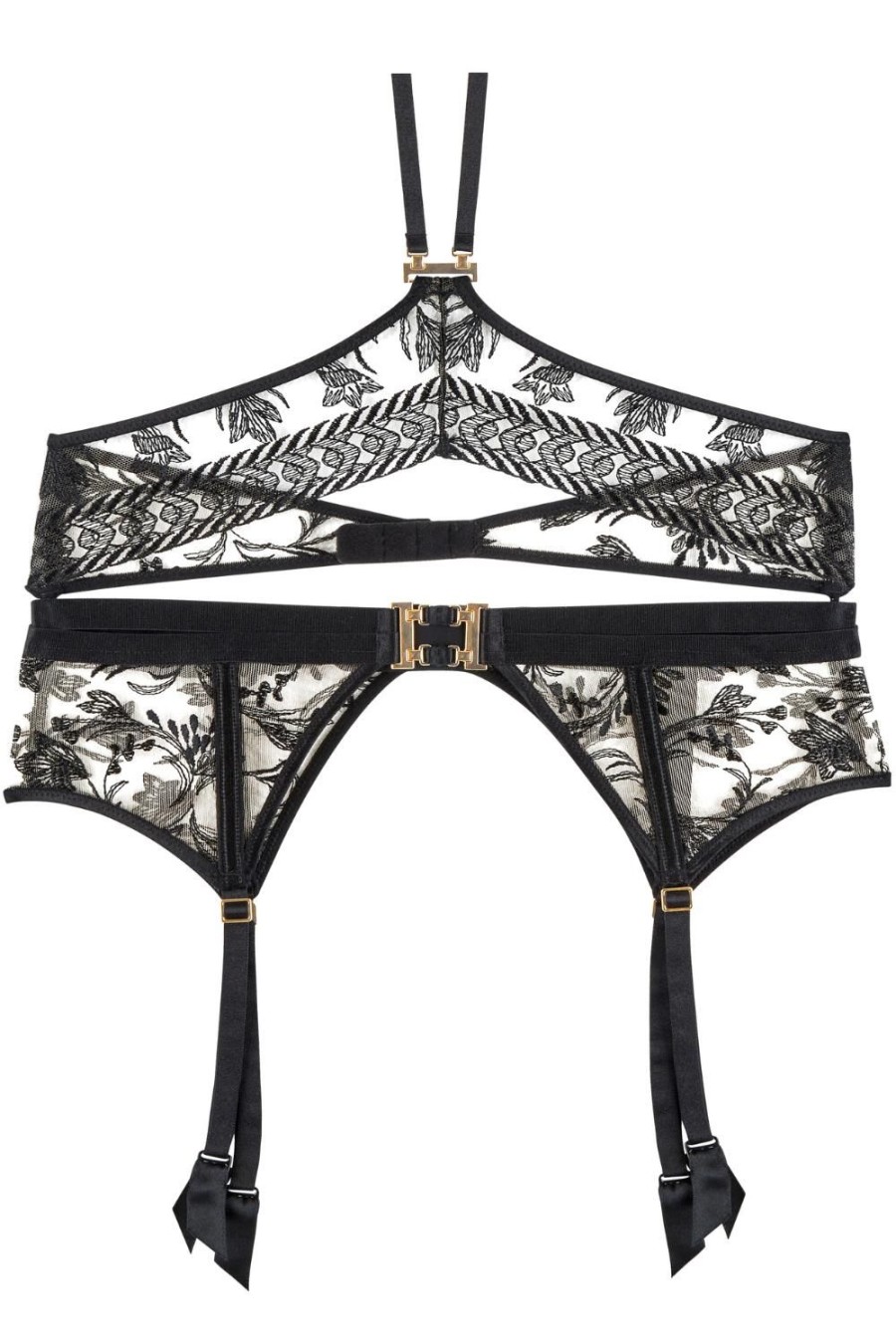 Lingerie Aubade Suspender Belts | Magnetic Spell Multiway Suspender Harness Mystere