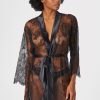 Nightwear Aubade | Histoire D'Un Soir Kimono Black