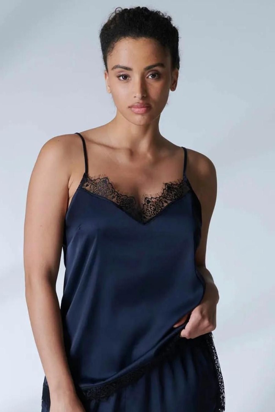 Nightwear Simone Pérèle | Satin Secrets Camisole Full Moon