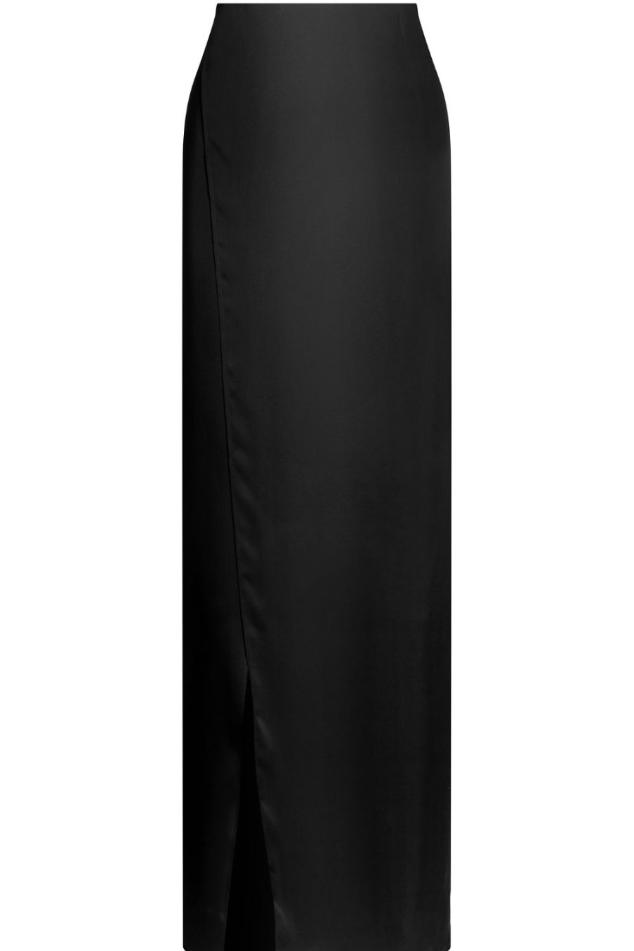 Lingerie Maison Close Skirts | Le Vestiaire Satin Long Wrap Skirt Black