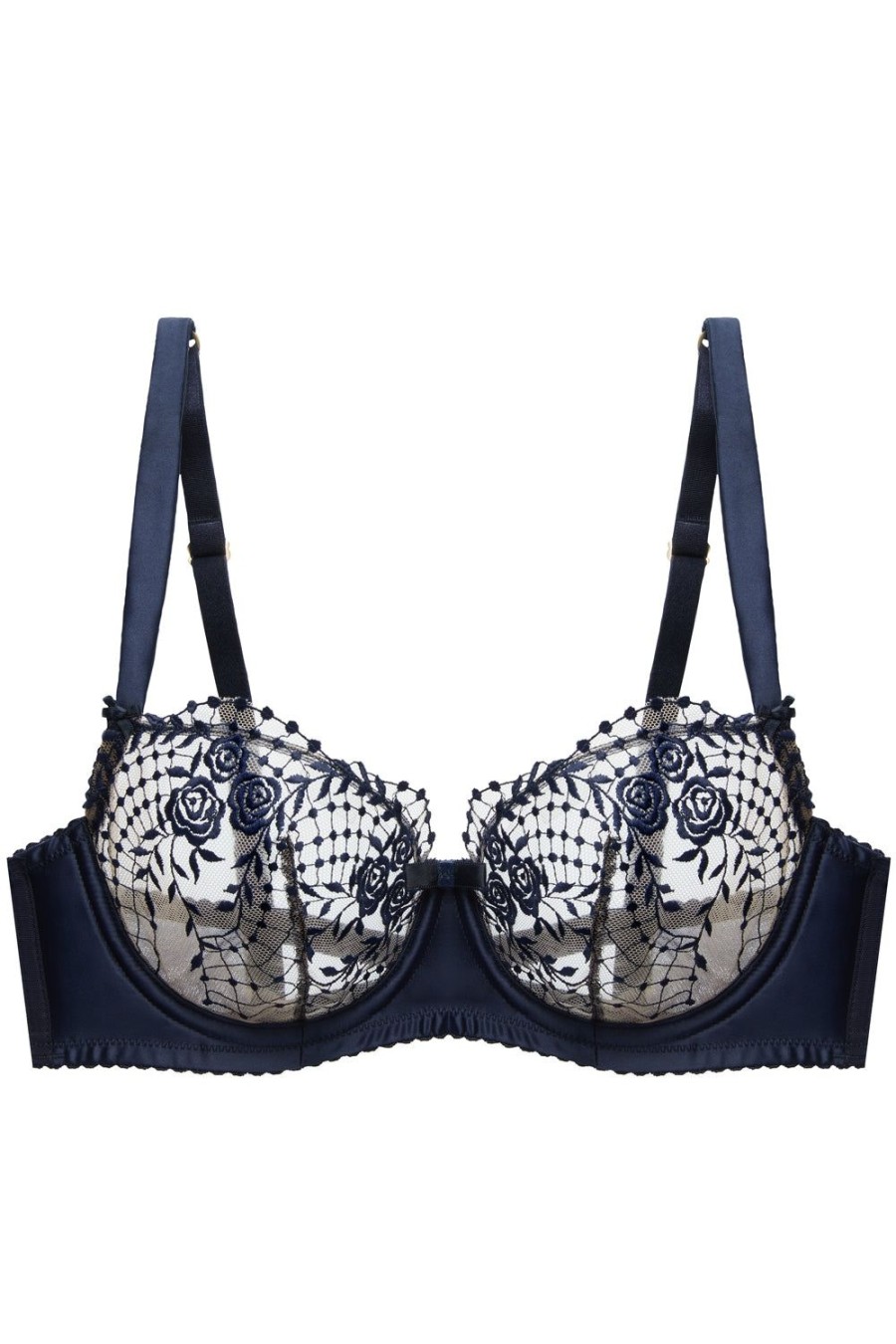 Bras Dita Von Teese | Julies Roses Underwire Bra Navy