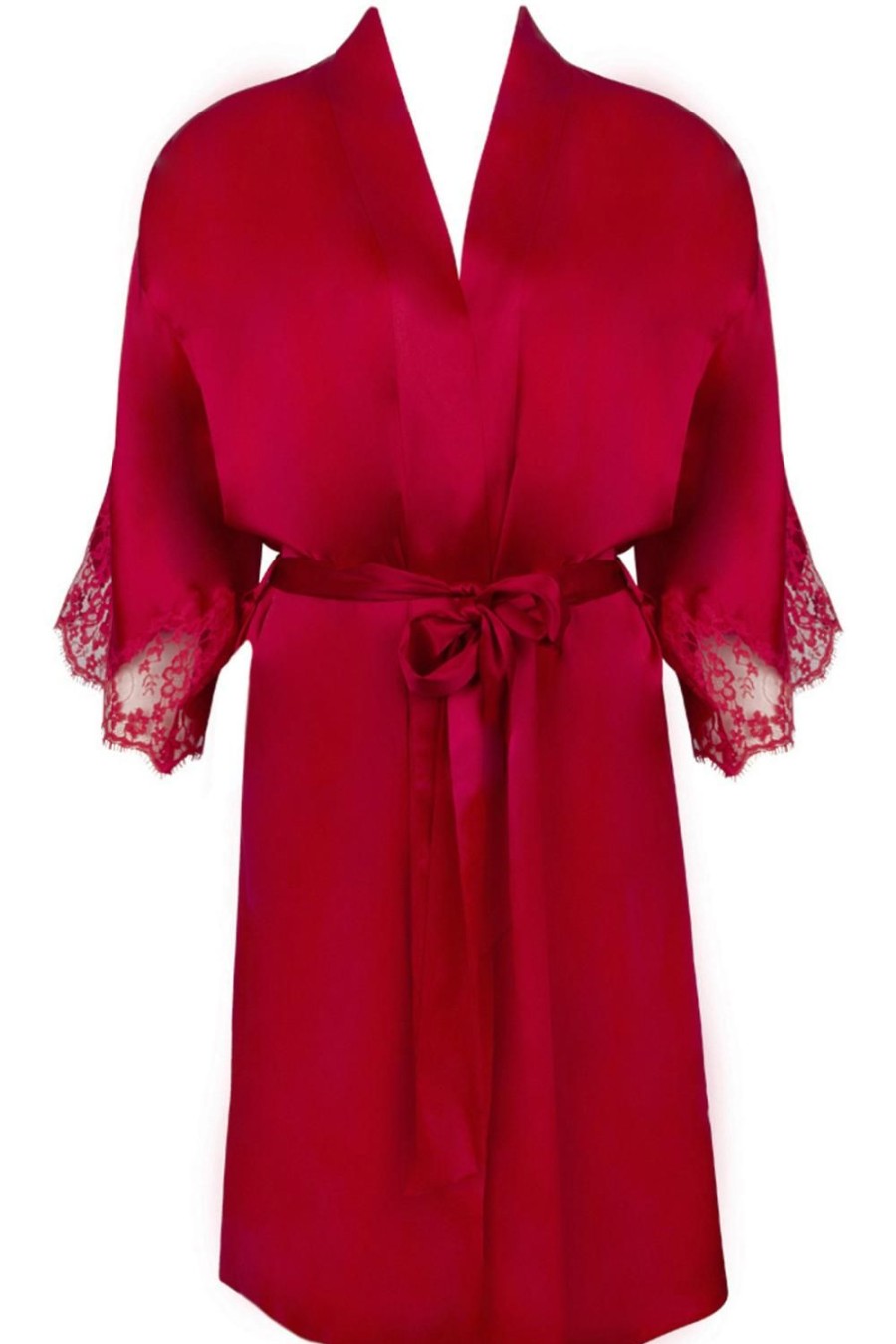 Nightwear Lise Charmel | Splendeur Soie Mid-Length Robe Rouge