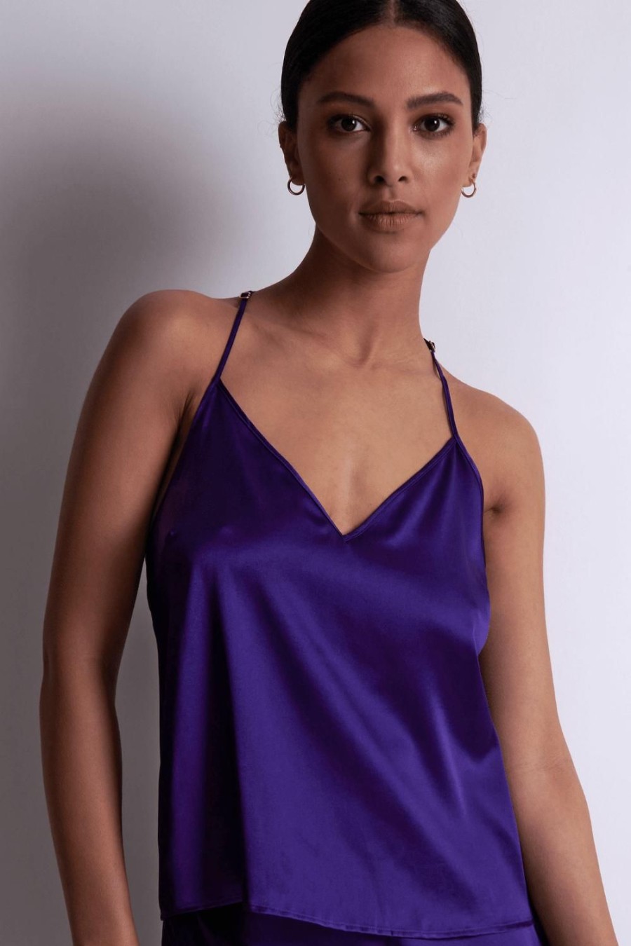 Nightwear Aubade | Silk Desire Top Ultraviolet