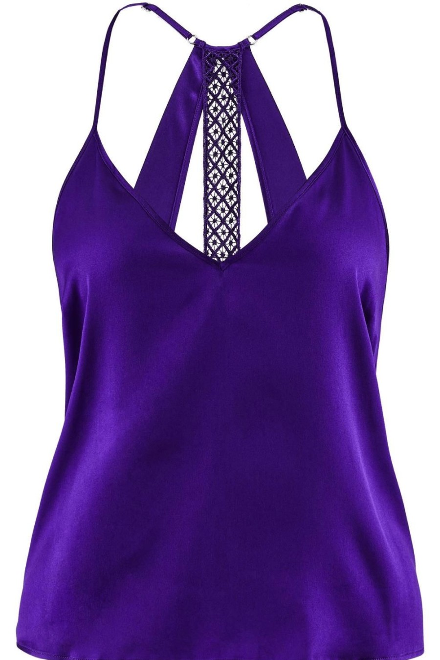 Nightwear Aubade | Silk Desire Top Ultraviolet