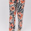 Nightwear Cyberjammies | Nicole Animal Floral Print Pyjama Pants Charcoal Mix