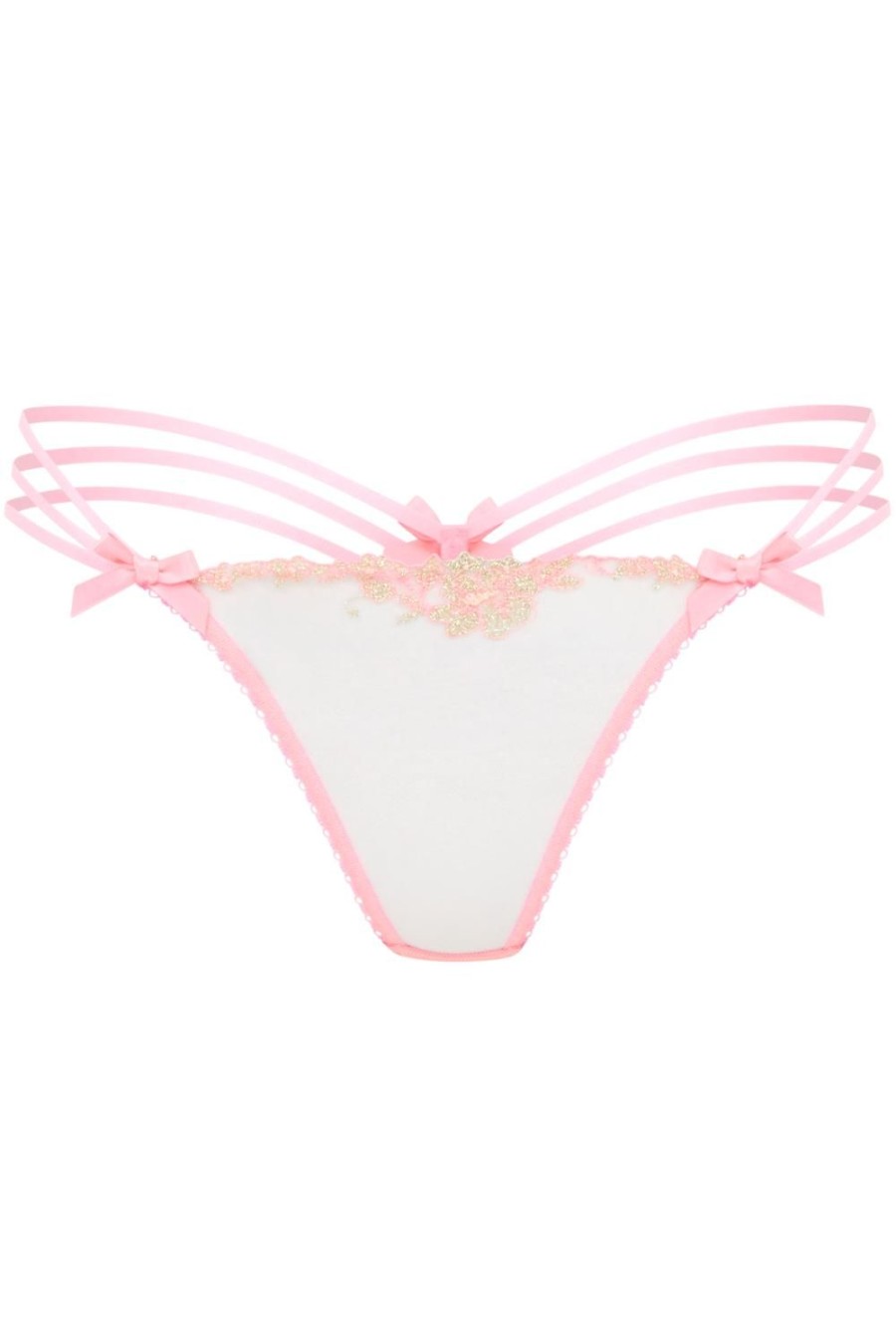 Lingerie Agent Provocateur Thongs | Tessy Thong Pink/Sand