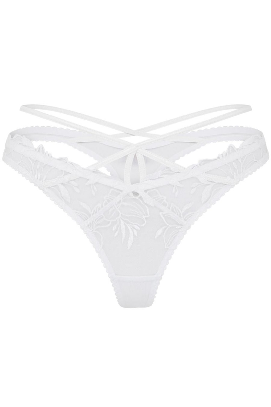 Lingerie Agent Provocateur Sheer Lingerie | Ozella Thong White