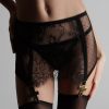 Lingerie Maison Close Sheer Lingerie | Inspiration Divine Mini Suspender Skirt Black