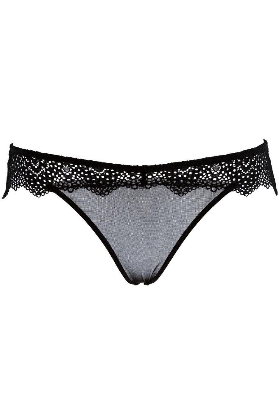 Lingerie Atelier Amour Sheer Lingerie | Nommee Desir Tanga Black