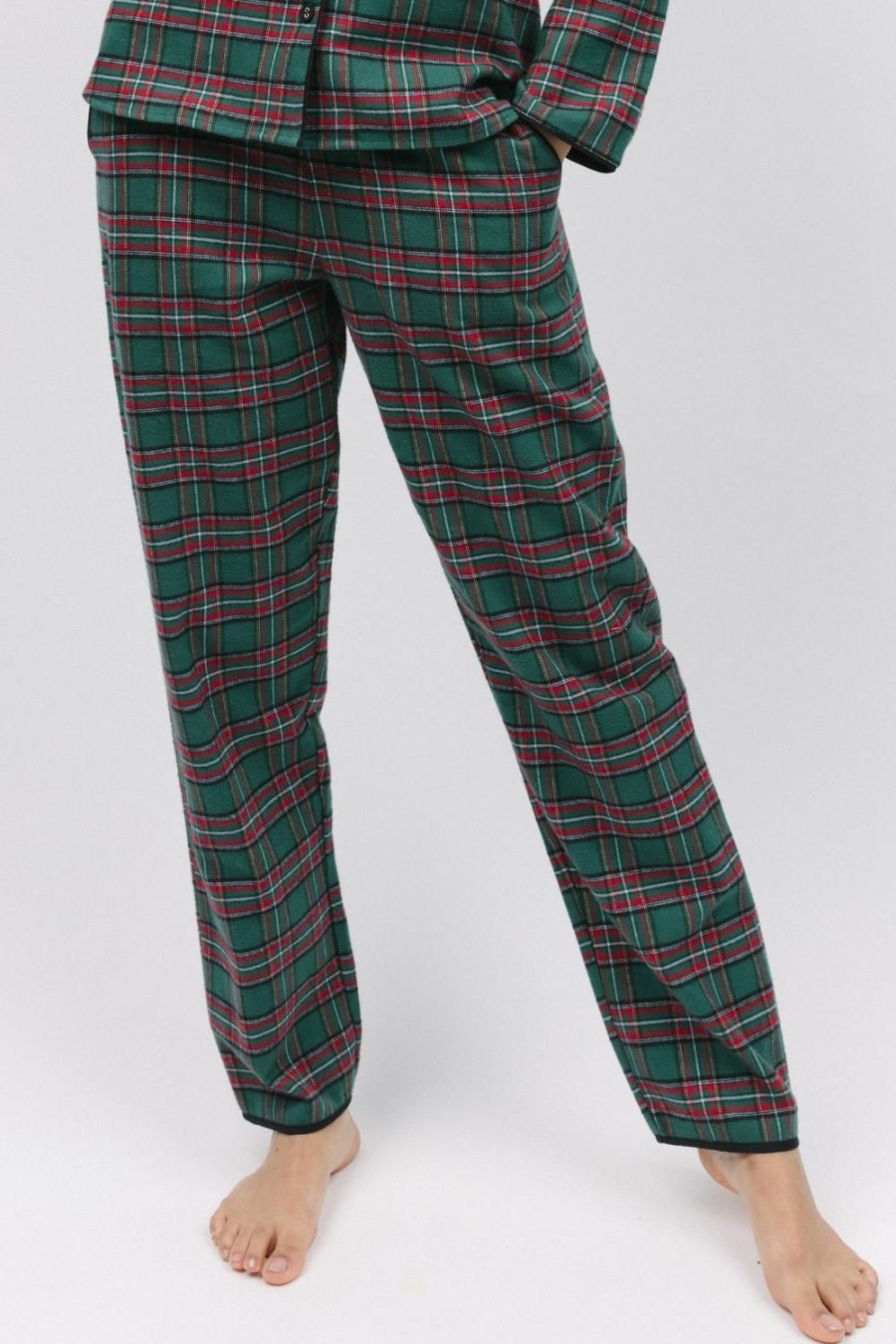 Nightwear Cyberjammies | Whistler Check Pyjama Pants Green Mix