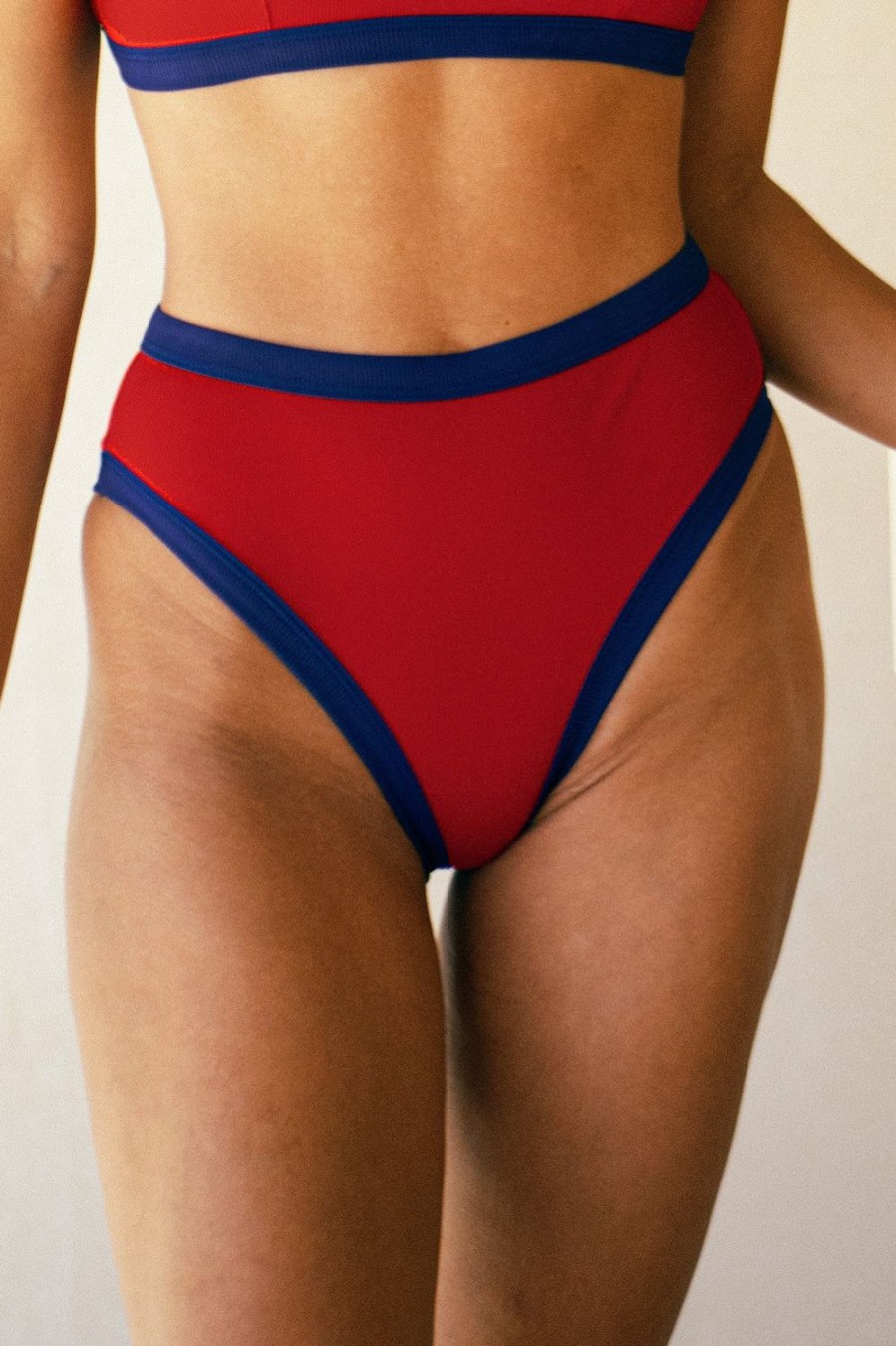 Swimwear Icone Swim | Riccio Bikini Bottom Red