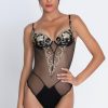 Lingerie Lise Charmel Bodysuits & Playsuits | Deesse En Glam Bodysuit Black/Gold