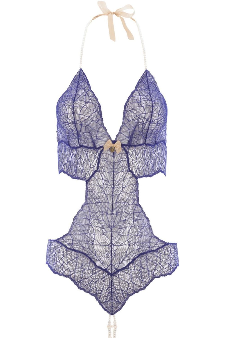 Lingerie Bracli Pearl Thong Bodysuits | Sydney Double Pearl Body Blue