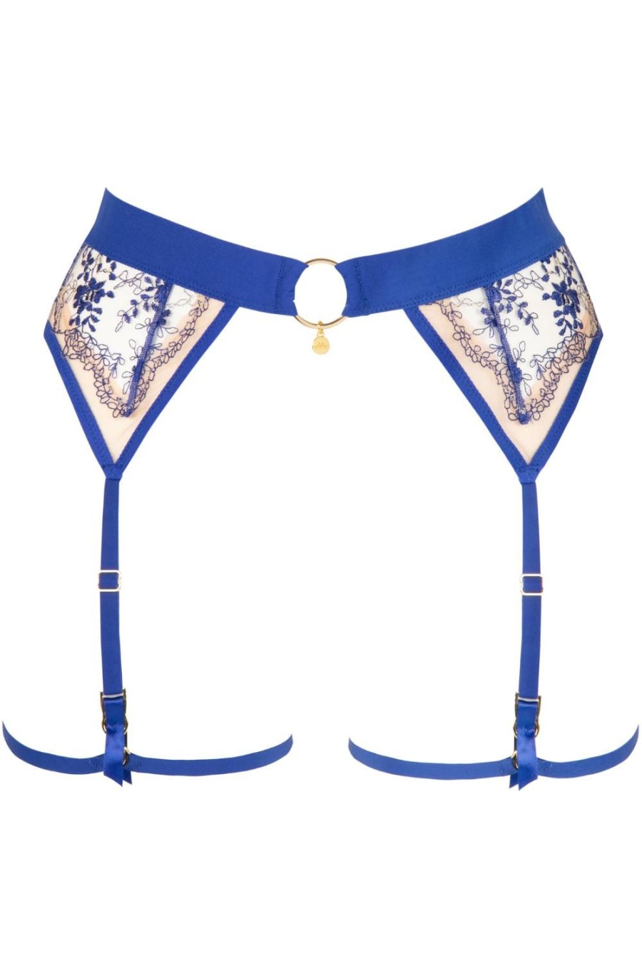 Lingerie Atelier Amour Harnesses | Apres Minuit Suspender Harness Nude/Ink