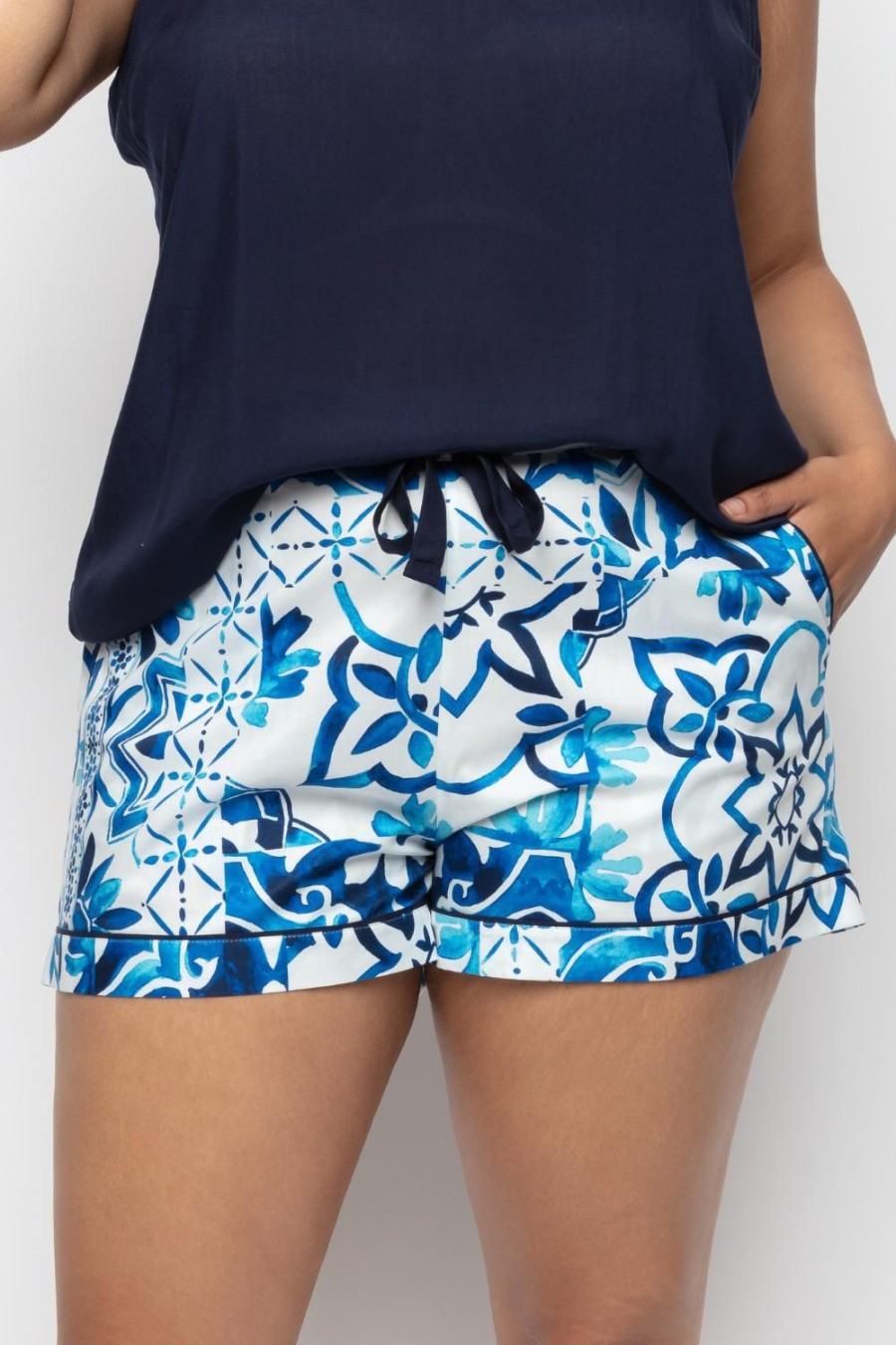 Nightwear Cyberjammies | Marie Tile Print Shorts Multi