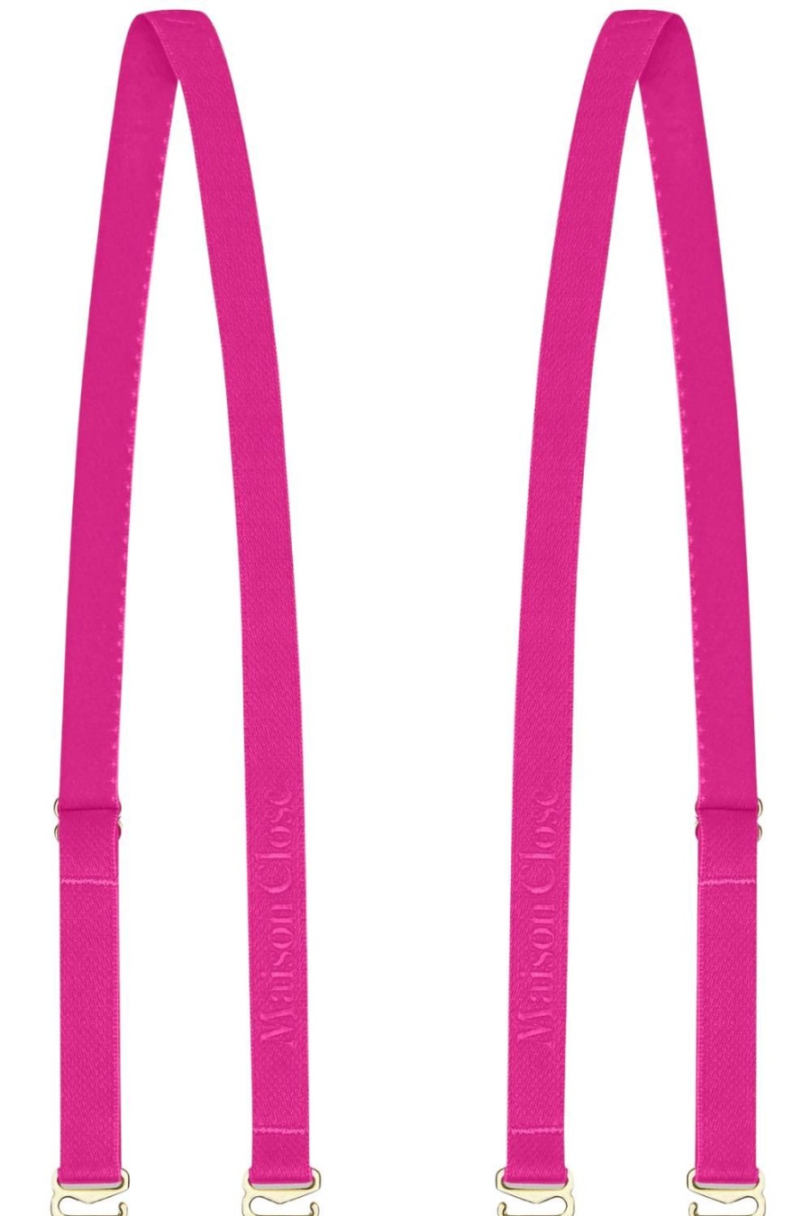 Accessories Maison Close Bra Shoulder Straps | Signature Shoulder Straps Neon Pink