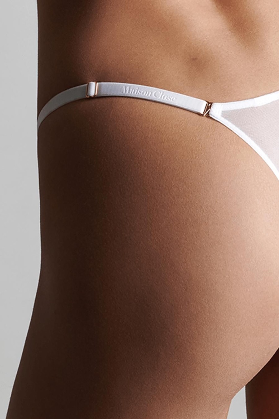 Accessories Maison Close Thong Straps | Signature Thong Straps White