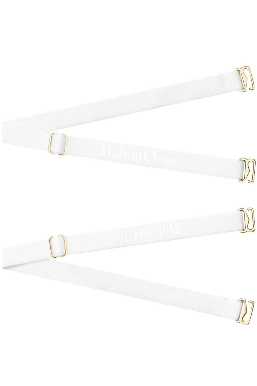 Accessories Maison Close Thong Straps | Signature Thong Straps White