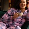 Nightwear Cyberjammies | Violet Check Pyjama Top & Pants