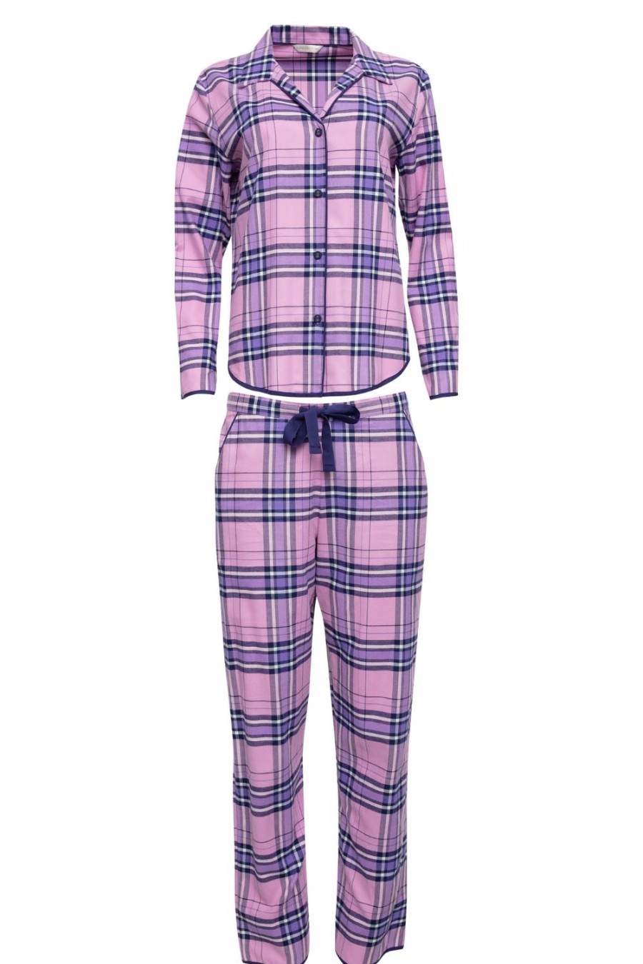 Nightwear Cyberjammies | Violet Check Pyjama Top & Pants