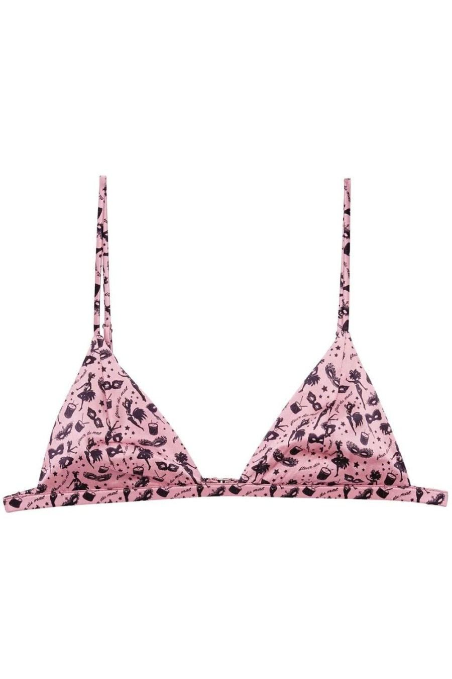 Bras Fleur Du Mal | Luxe Triangle Bra Carnival Print