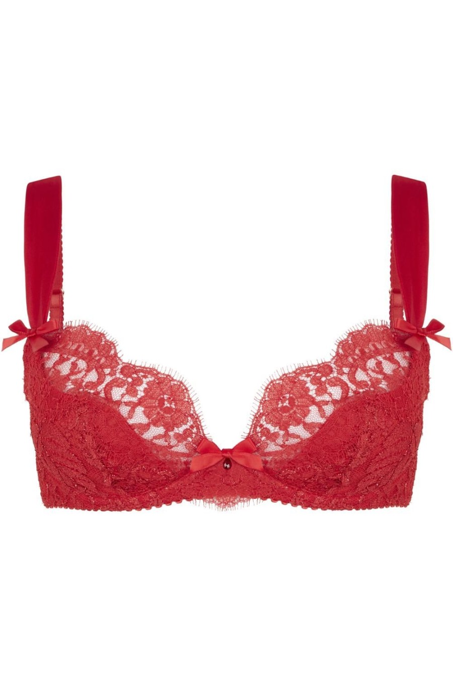 Lingerie Agent Provocateur Sheer Lingerie | Kateryna Plunge Underwi Bra Red