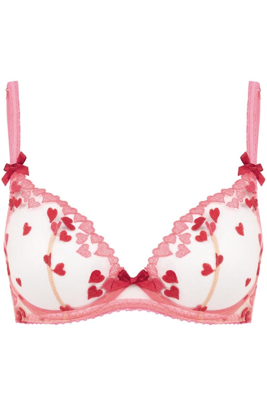 Bras Agent Provocateur | Cupid Plunge Underwired Bra Pink