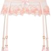 Lingerie Agent Provocateur Suspender Belts | Lindie Suspender, Size 4 (Uk 12) Baby Pink/Orange