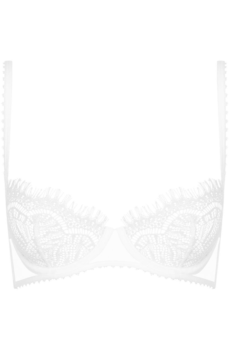 Lingerie Maison Close Sheer Lingerie | Accroche Coeur Wire Bra White