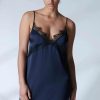 Nightwear Simone Pérèle | Satin Secrets Nightdress Full Moon