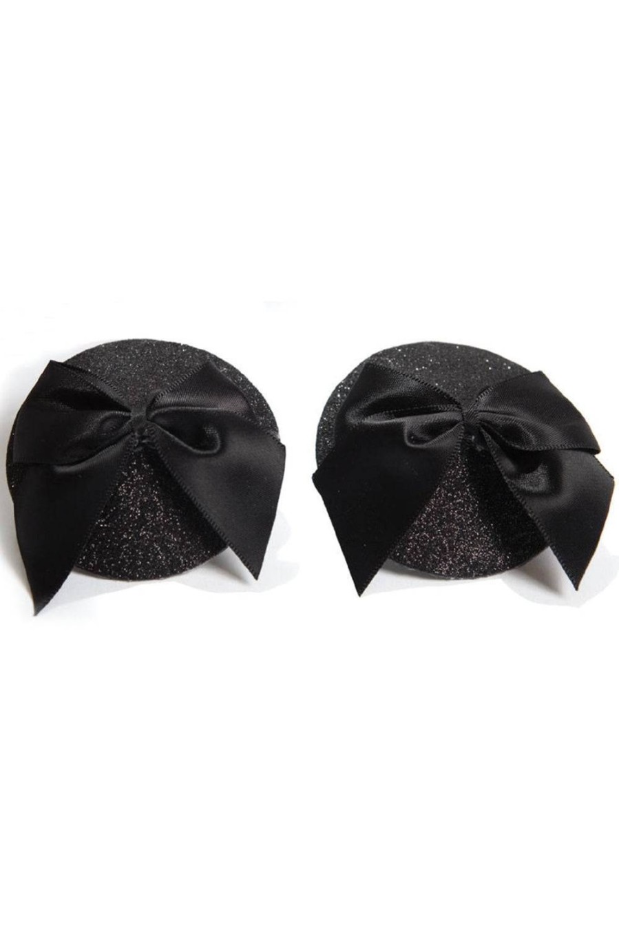 Accessories Bijoux Indiscrets Nipple Covers & Pasties | Bow Nipple Covers Black