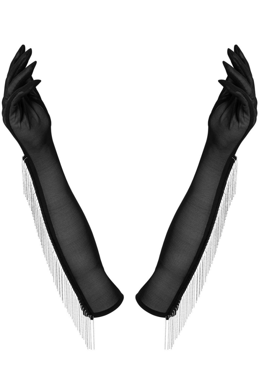 Accessories Obsessive Restraints, Cuffs & Gloves | Milladis Long Gloves Black