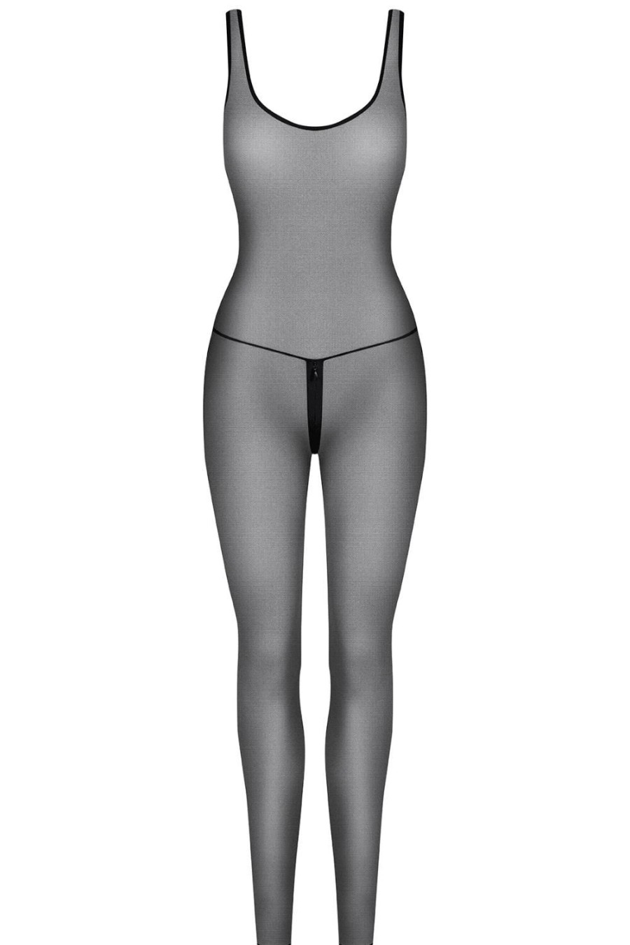 Lingerie Maison Close Catsuits | Pure Tentation Catsuit With Zip Black