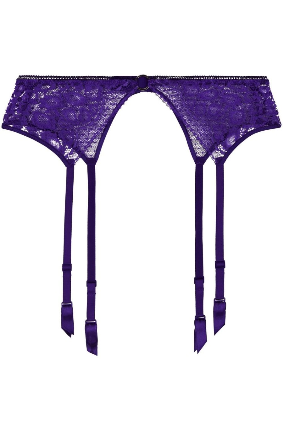 Lingerie Aubade Suspender Belts | Illusion Fauve Suspender Ultraviolet