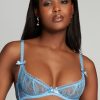 Bras Agent Provocateur | Hinda Demi Cup Plunge Bra Baby Blue