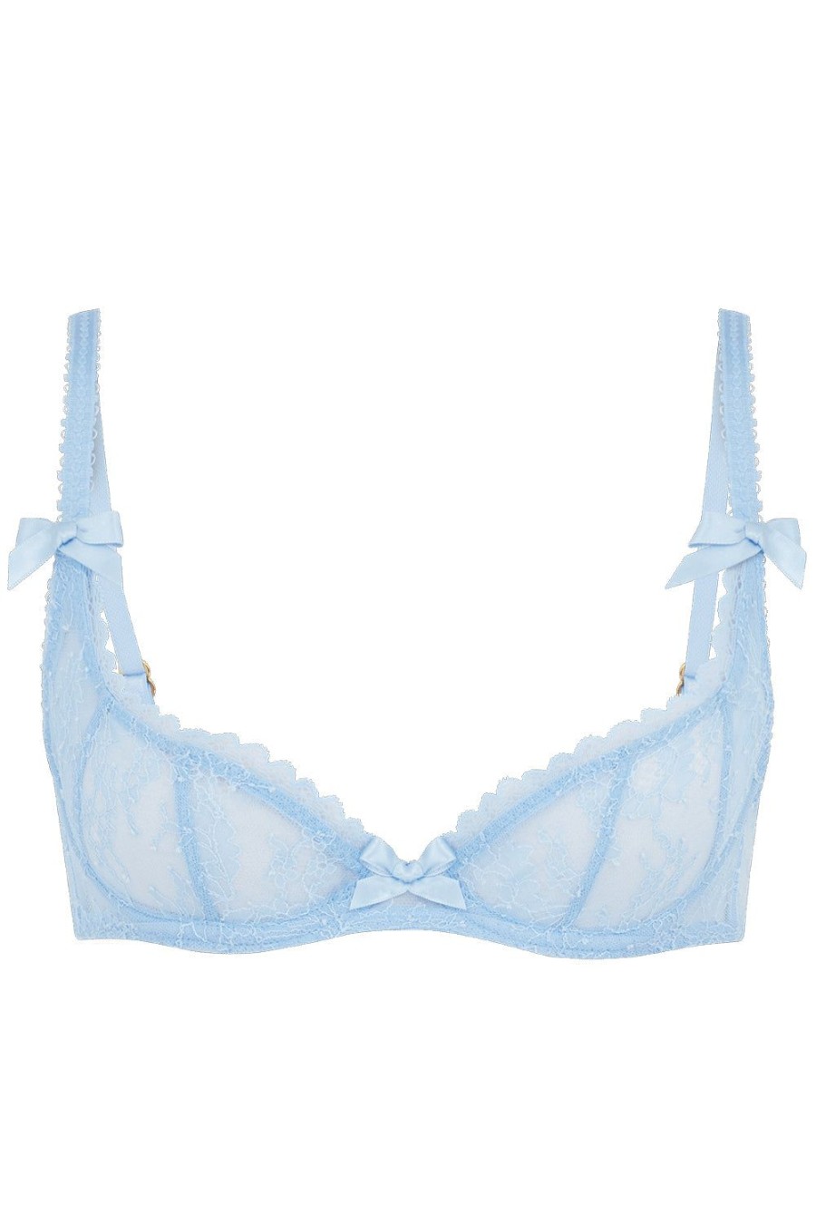 Bras Agent Provocateur | Hinda Demi Cup Plunge Bra Baby Blue