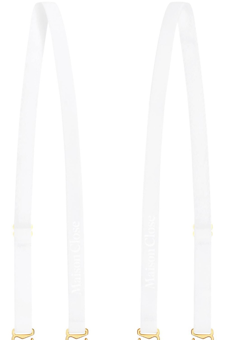 Accessories Maison Close Bra Shoulder Straps | Signature Shoulder Straps White