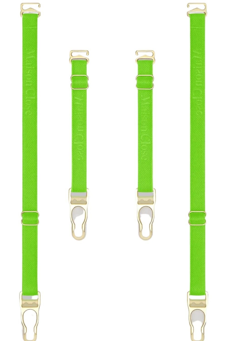 Accessories Maison Close Suspender Straps | Signature Green Suspender Straps Neon Green