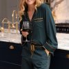 Nightwear Fable & Eve | Pimlico Pyjama Set Emerald Green